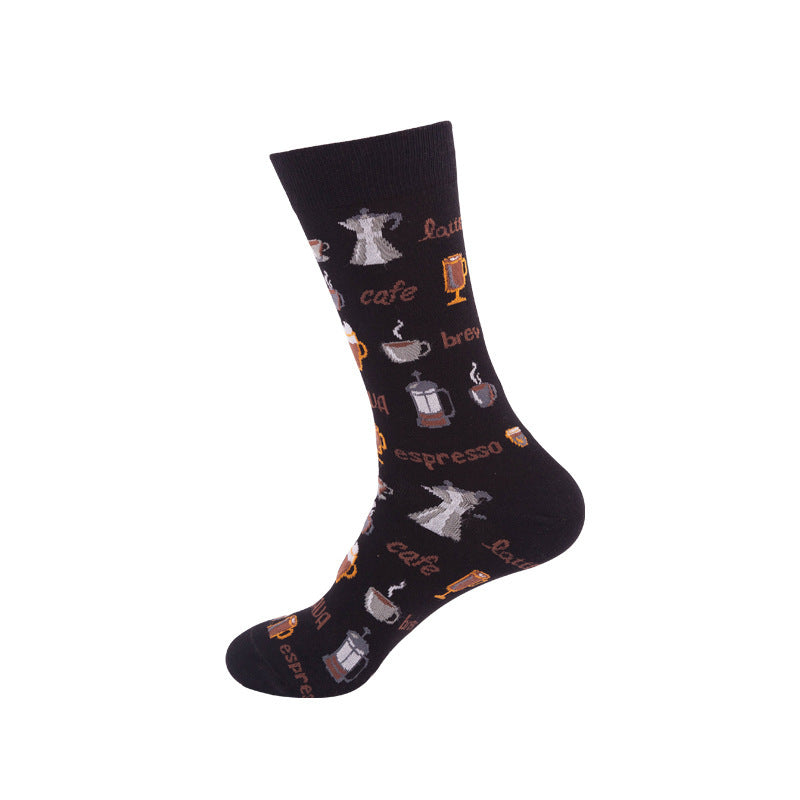 Medium tube skateboard couple socks 054 style