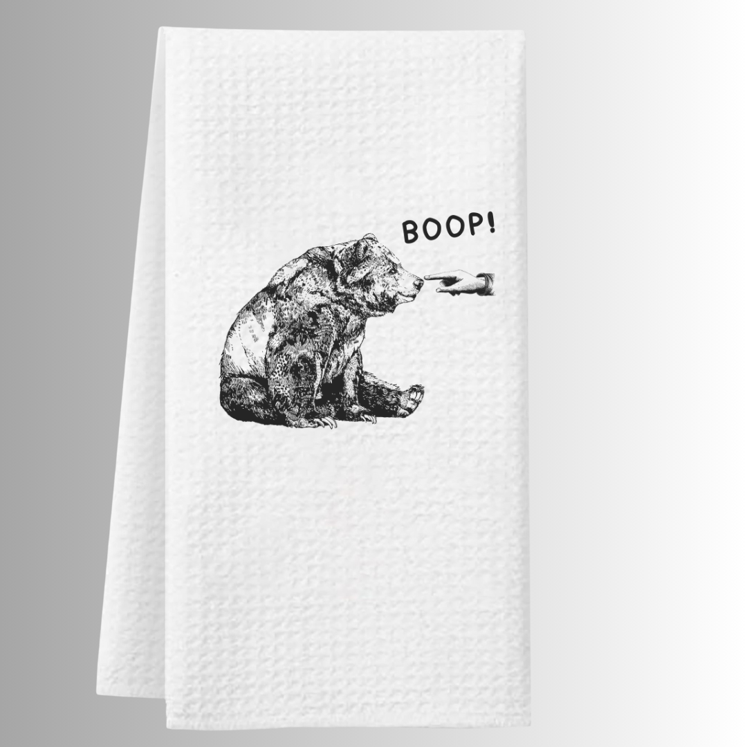 Bear Boop Tea Towel