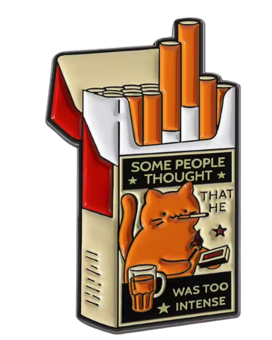 Funny Cig Pack Sarcastic Cats Lapel Purse Pins - Set of 3 - Handsome Sam's