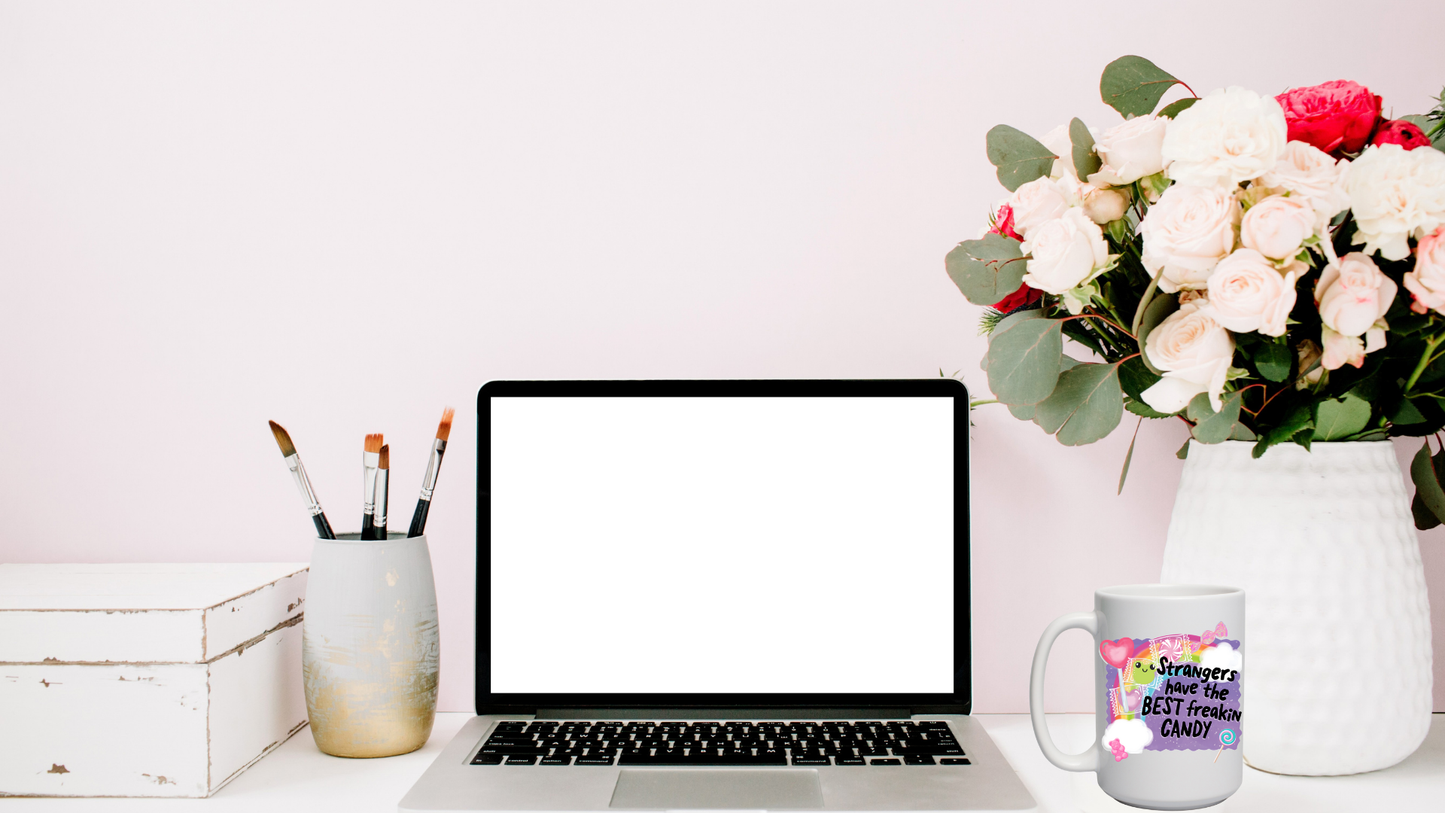 🍬 Strangers Have the Best Freakin Candy Mug – 15 oz Ceramic Mug