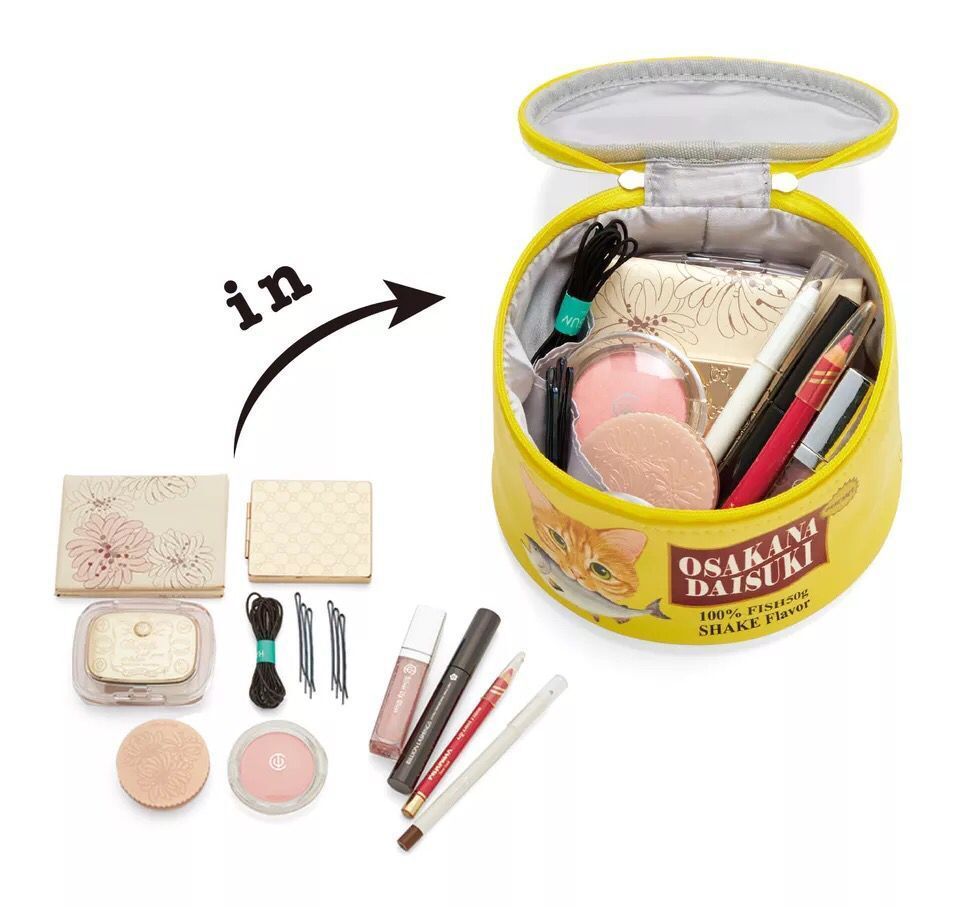 Women's Canned Sardine Cosmetic Bag Yellow