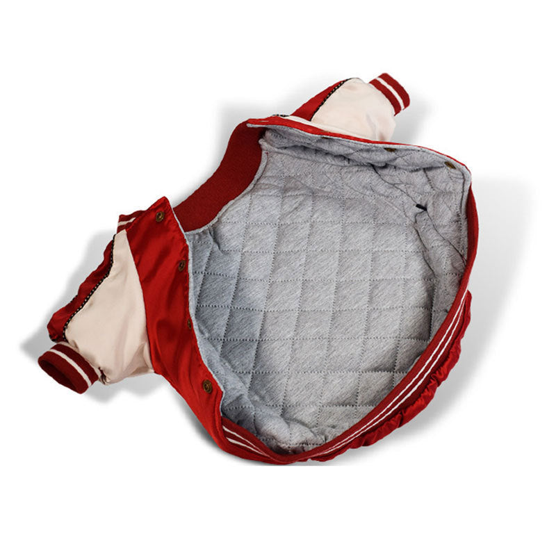Dog Shiny Cotton Jacket Two-legged Clothes