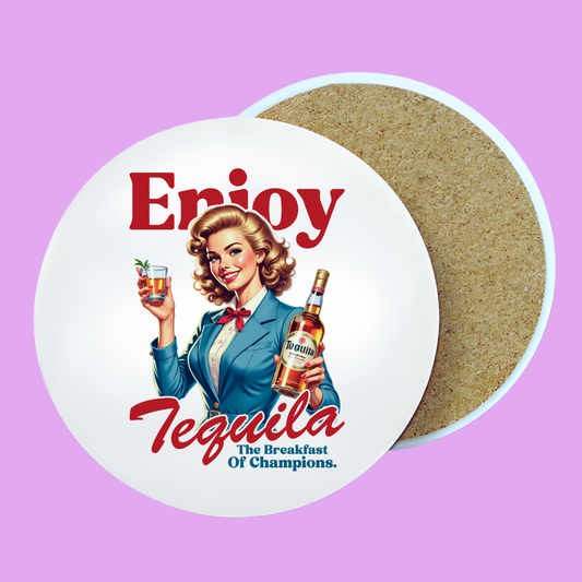 Breakfast of Champions, Glossy 4x4 Ceramic Coaster