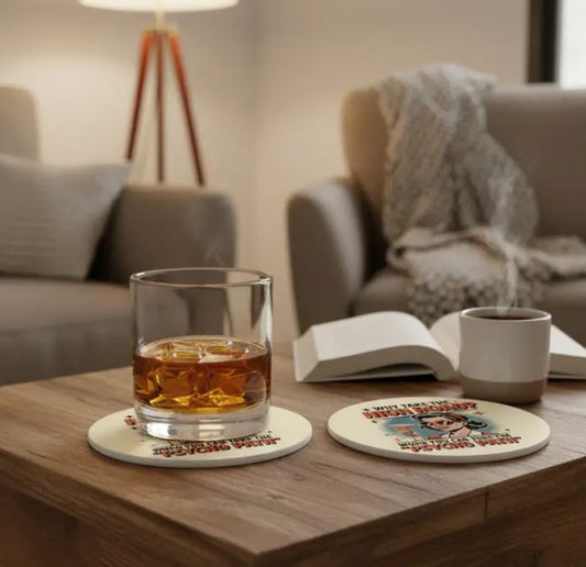 Set of 2 "Phyco Path" Coasters