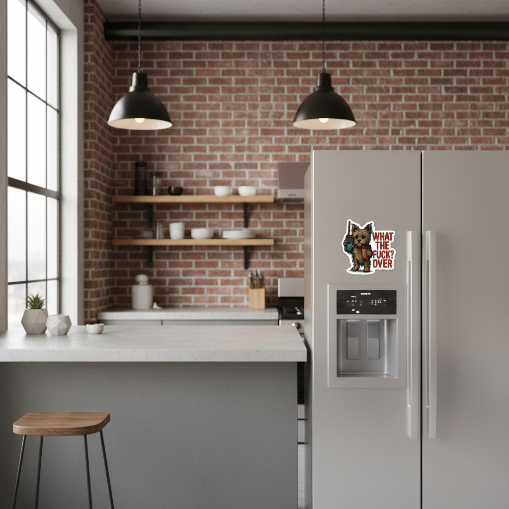 Cute Sassy Yorkie Die Cut Magnet - Handsome Sam's