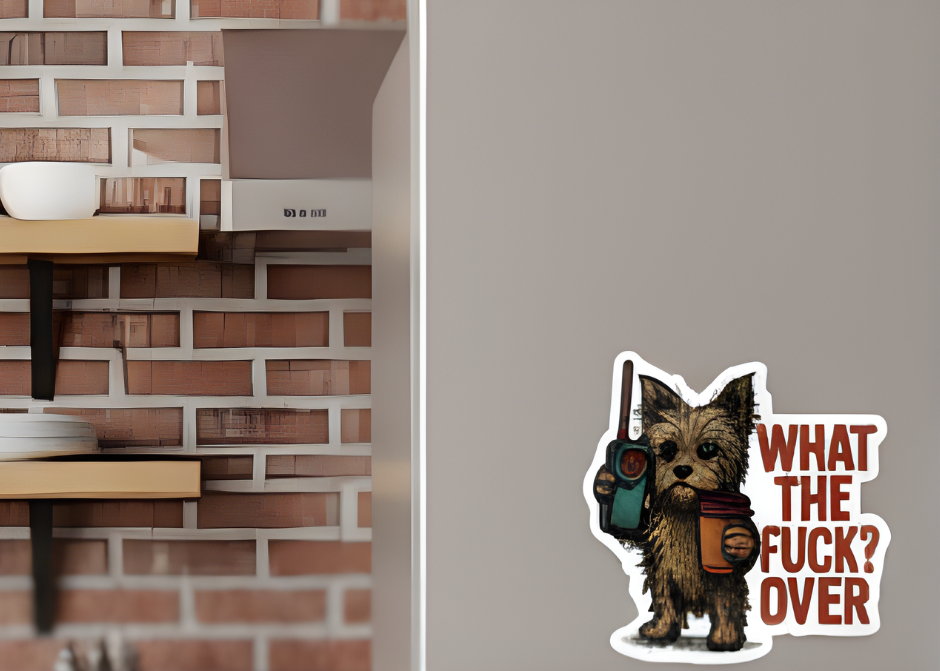 Cute Sassy Yorkie Die Cut Magnet - Handsome Sam's