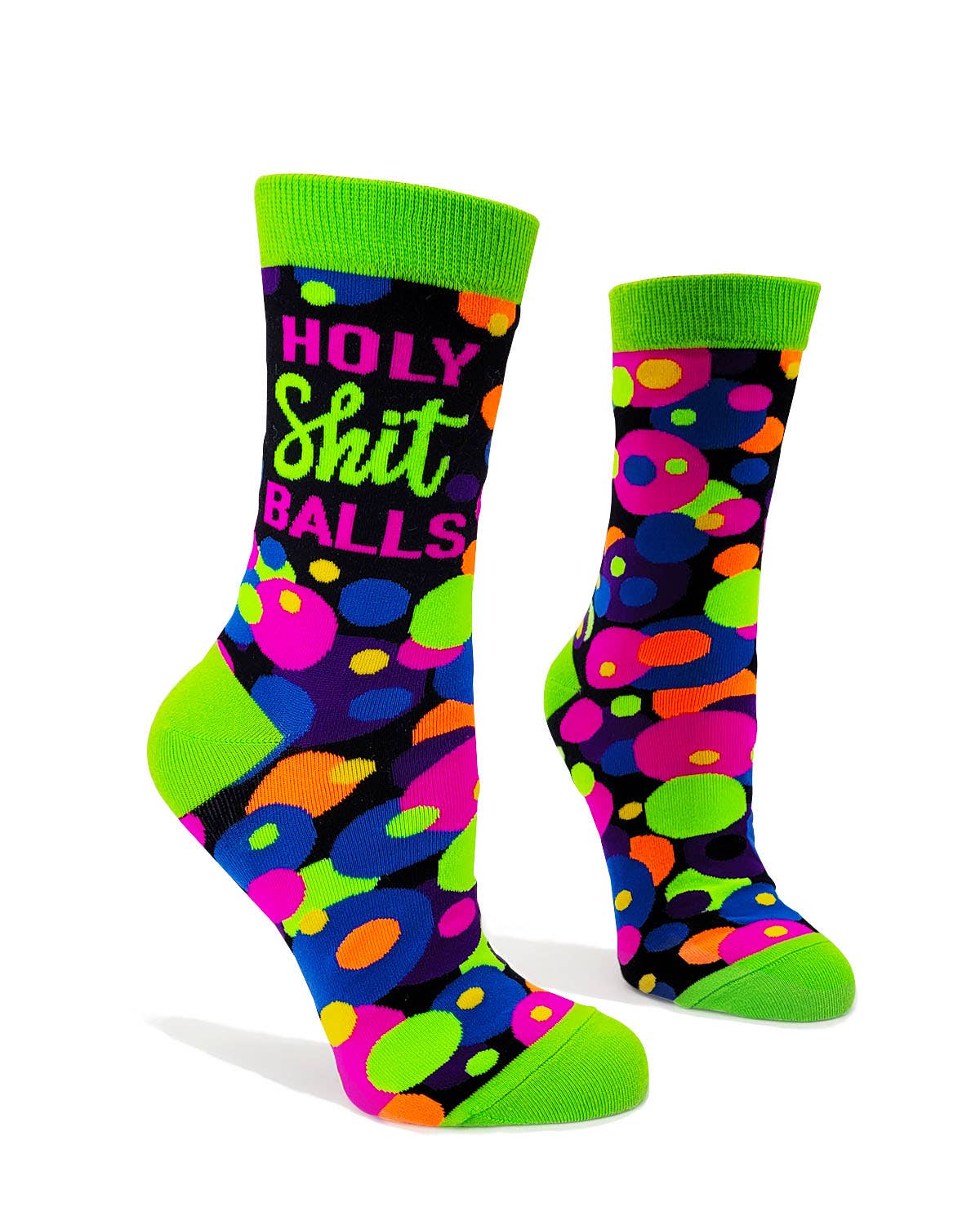 Funny Holy Sh*t Balls Ladies' Novelty Crew Socks