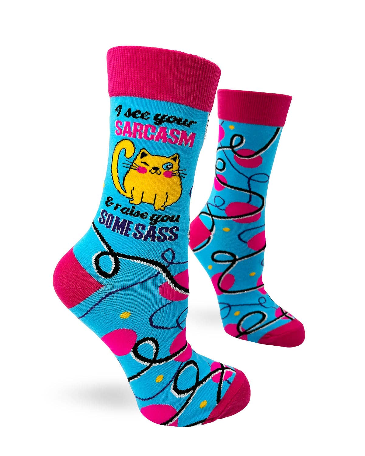 Funny Novelty Socks for Women - See Your Sarcasm & Raise You Some Sass