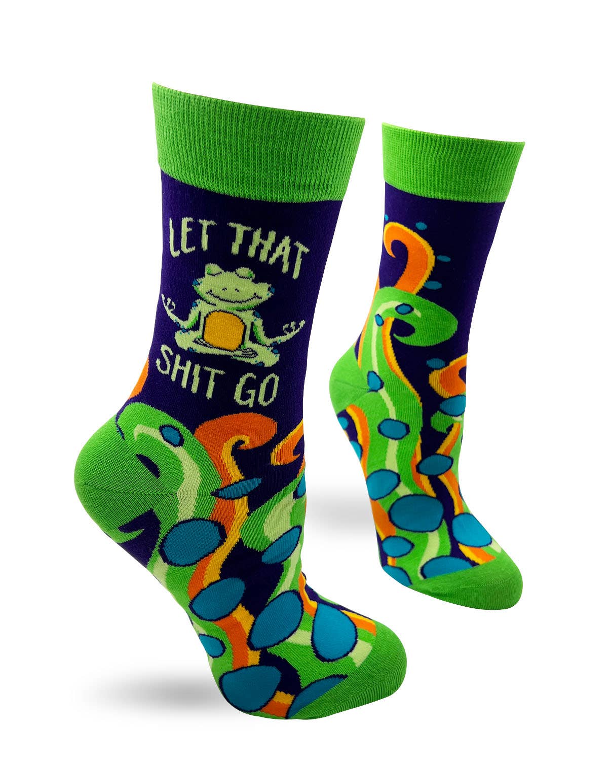 Let That Sh*t Go Funny Ladies' Novelty Crew Socks