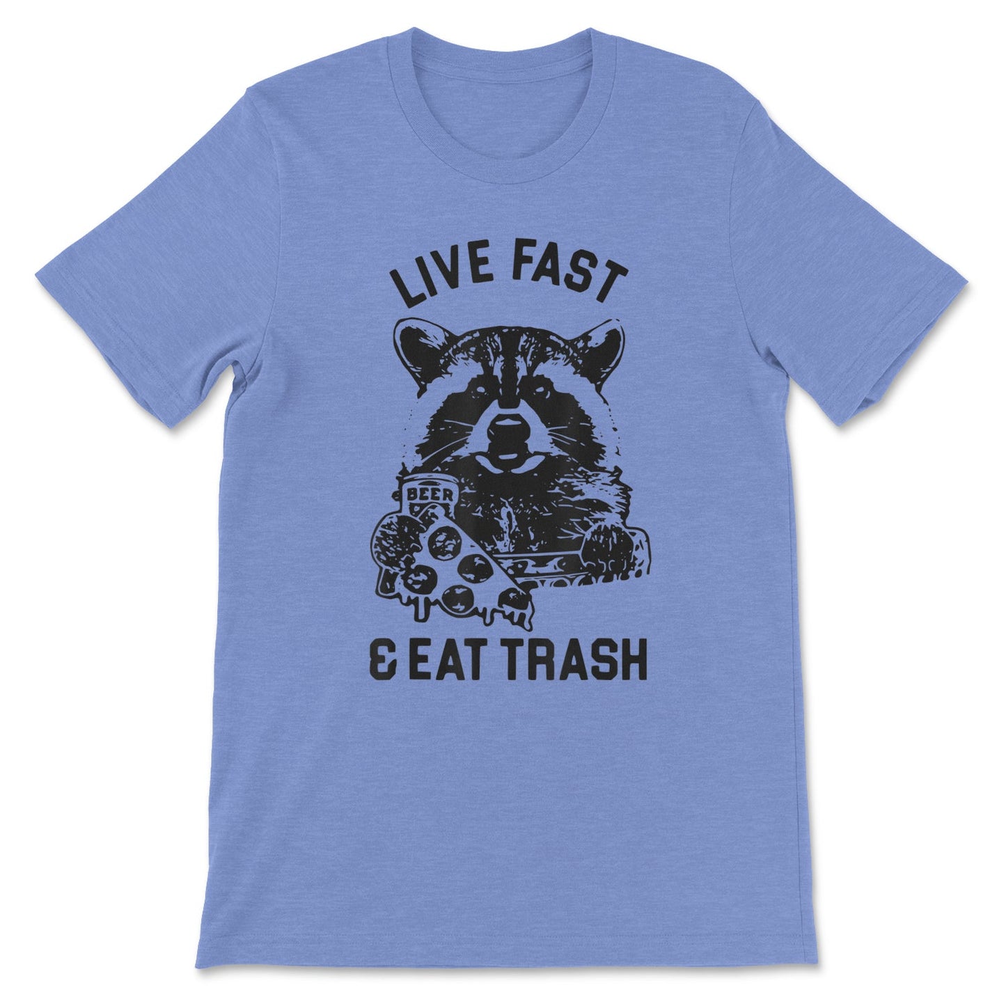 Live Fast & Eat Trash Beer Pizza Possum Tee