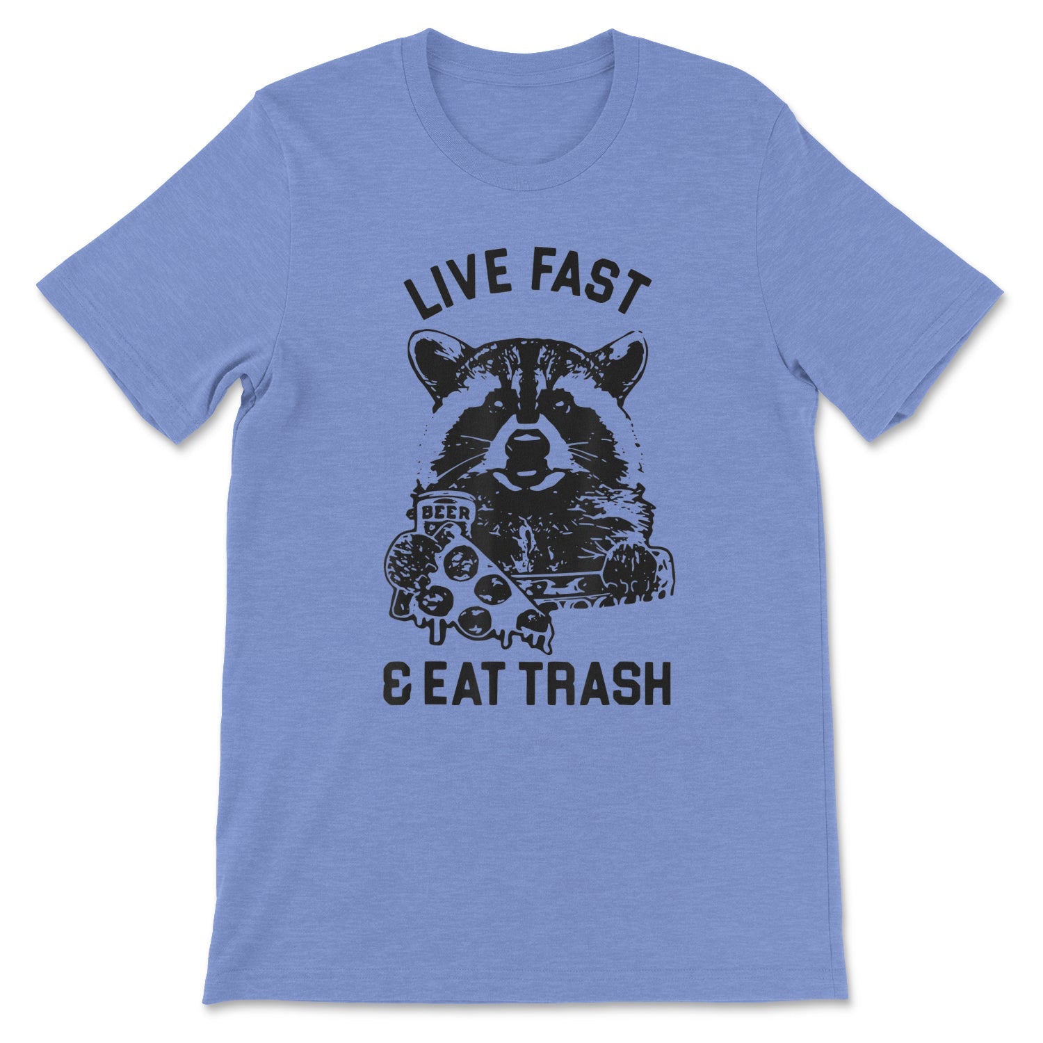 Live Fast & Eat Trash Beer Pizza Possum Tee