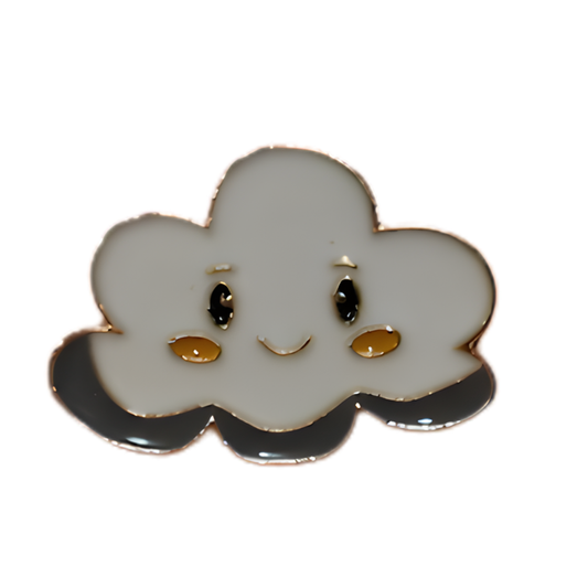 Smiling Cloud Backpack Purse Pin