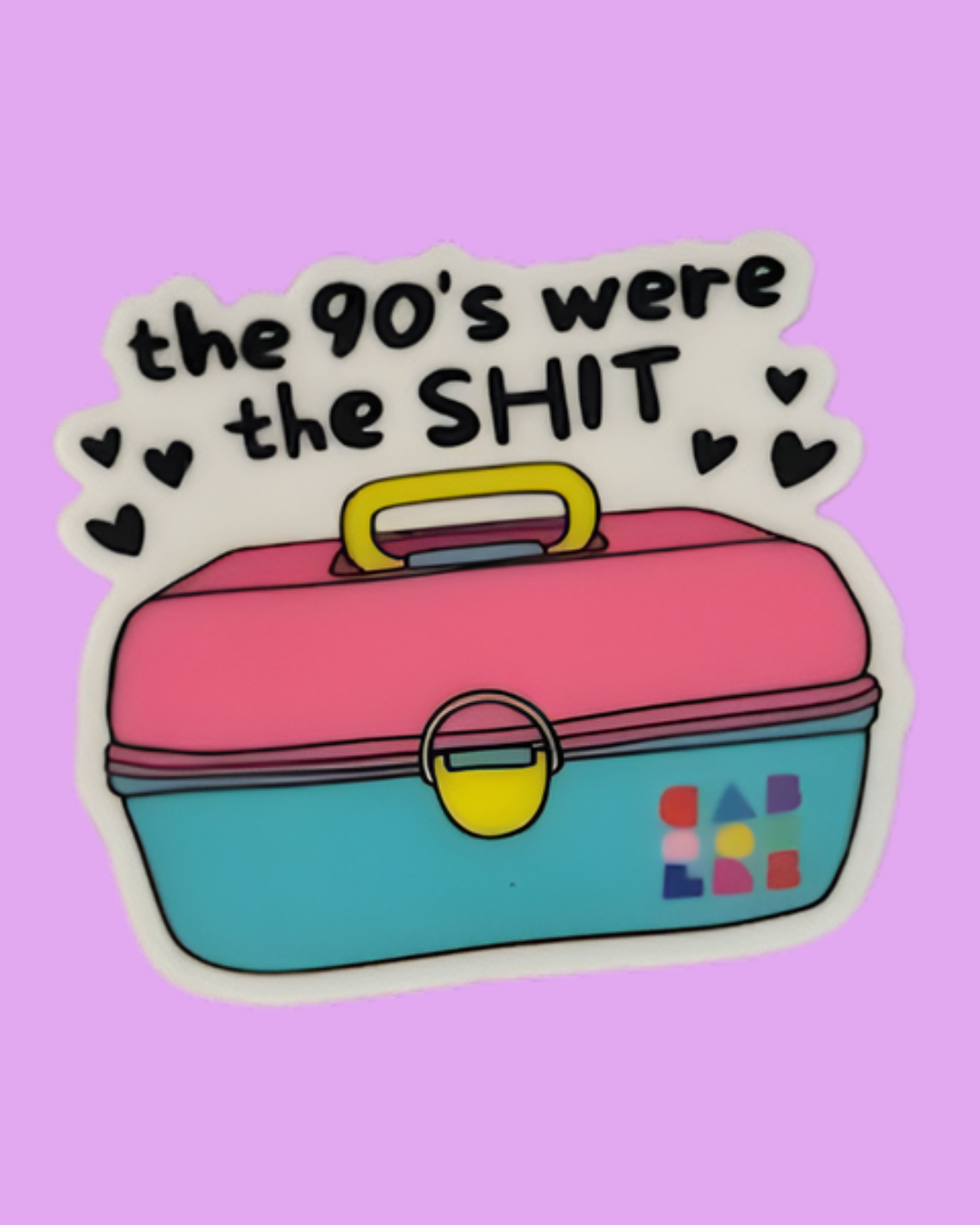 The 90's were the sh*t clear back sticker