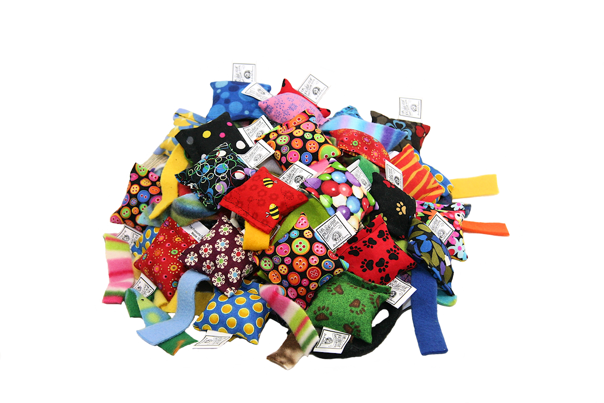 Toss About Mini Catnip Pillow Cat Toy - 1 PC Misc. Color