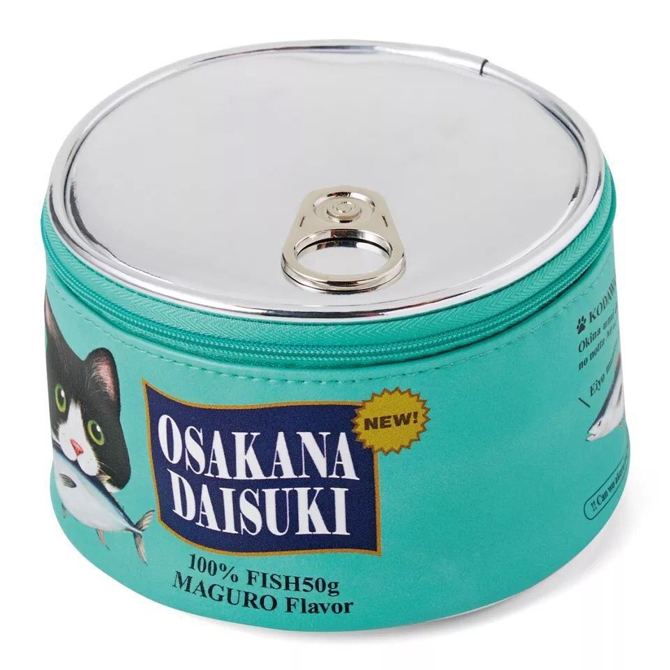 Women's Canned Sardine Cosmetic Bag Green