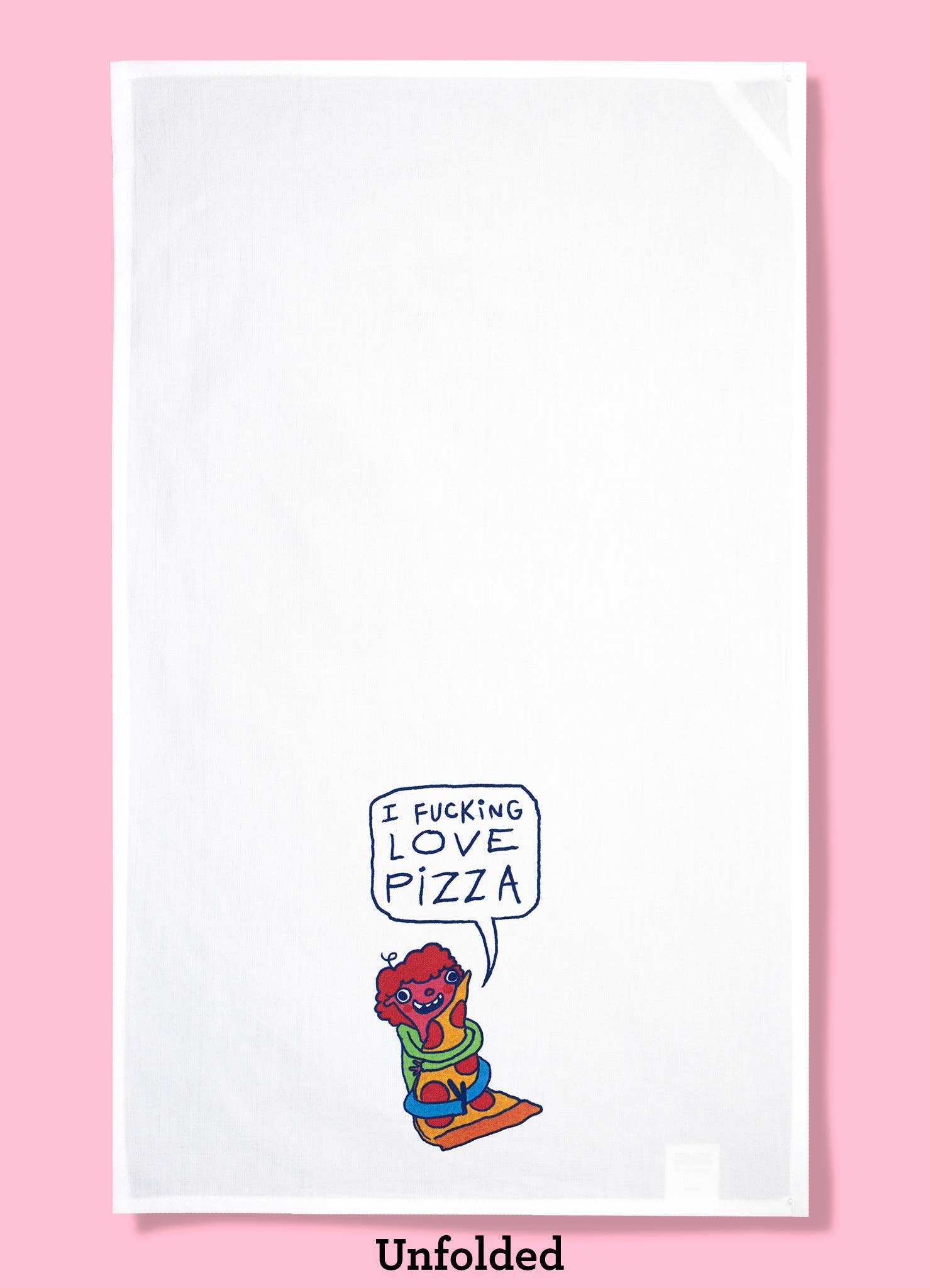 I Fu*king Love Pizza Dish towel