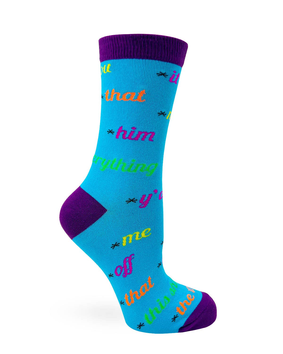 F**k Everything Extremely Sassy Ladies' Novelty Crew Socks