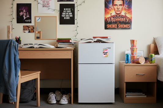 Colorful can with 'WHOOP ASS' text on a white background
